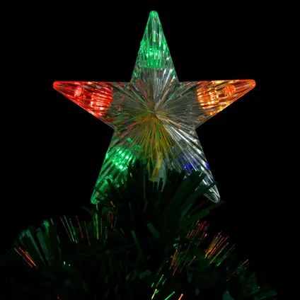 vidaXL Kerstboom met LED en standaard 64 cm glasvezel 4