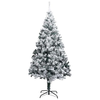 VidaXL kunstkerstboom + sneeuwvlokken 300cm PVC groen