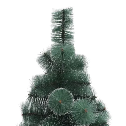 vidaXL Kunstkerstboom met standaard 150 cm PET groen 3