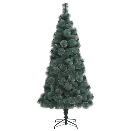 vidaXL Kunstkerstboom met standaard 180 cm PET groen 2