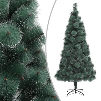 vidaXL Kunstkerstboom met standaard 240 cm PET groen