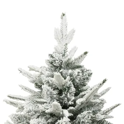 vidaXL Kunstkerstboom met sneeuwvlokken 150 cm PVC en PE groen 3