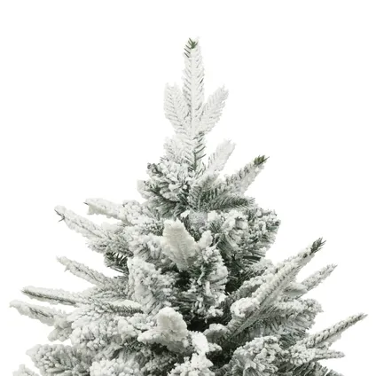 vidaXL Kunstkerstboom met sneeuwvlokken 180 cm PVC en PE groen 3