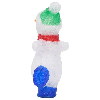 vidaXL Silhouette de bonhomme de neige de Noël LED Acrylique 30 7