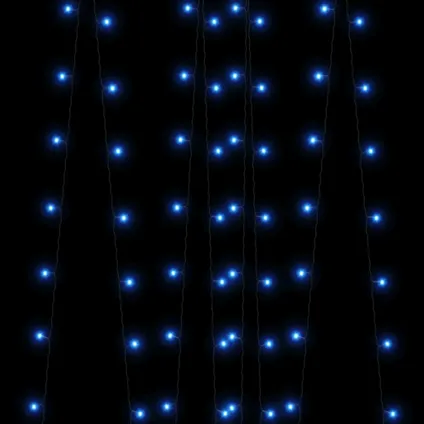 vidaXL 5 st Lichtslinger met 200 LED's solar binnen/buiten blauw 6