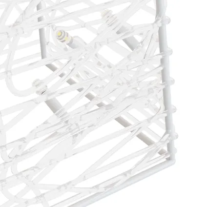 vidaXL Cône lumineux décoratif à LED Acrylique Blanc froid 60 cm 8