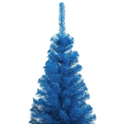 VidaXL Kunstkerstboom met standaard 240 cm PVC blauw