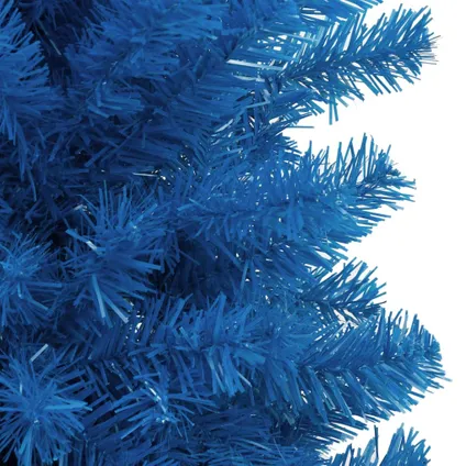 vidaXL Kunstkerstboom met standaard 240 cm PVC blauw 3
