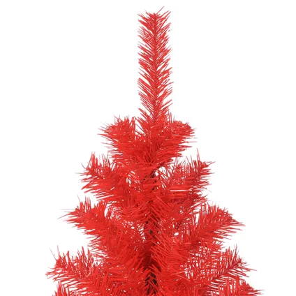 vidaXL Kunstkerstboom met standaard 240 cm PVC rood 3