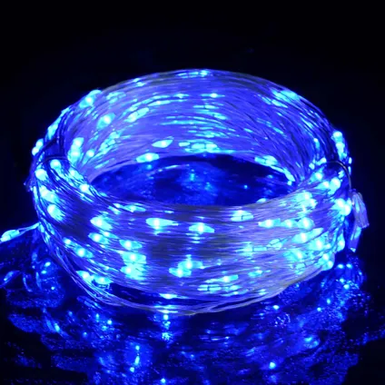vidaXL Guirlande LED avec 150 LED Bleu 15 m 2