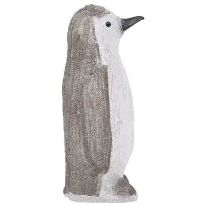 vidaXL Silhouette de pingouin de Noël LED Acrylique 30 cm 6