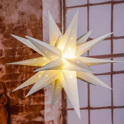 HI Étoile éclairée à LED de Noël 58 cm 3