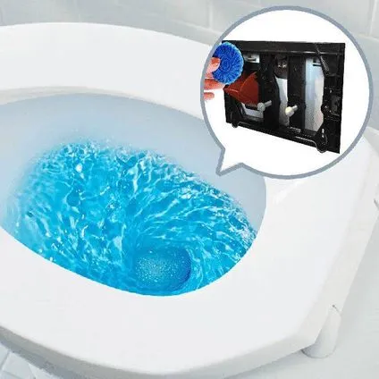 StarBlueDisc toiletblokhouder voor Geberit Sigma 12cm, UP320, UP300 en UP100 inbouwreservoirs 5