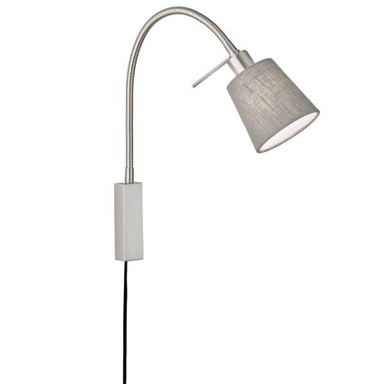 Fischer & Honsel wandlamp grijs E14 10W