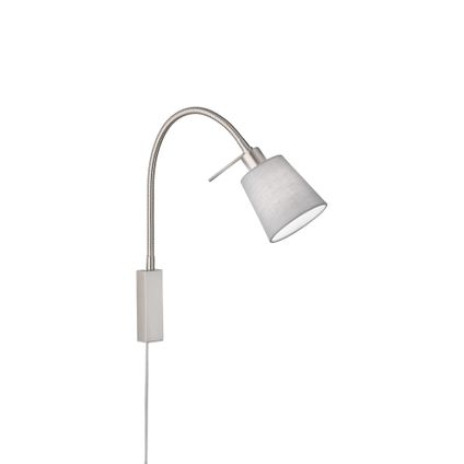 Fischer & Honsel wandlamp lichtgrijs E14 10W