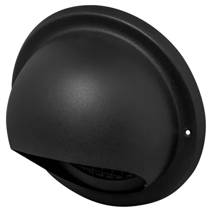 Grille de surpression Sencys acier inoxydable 125mm Sphère noir