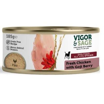 Vigor&Sage dog chicken goji berry 185gr