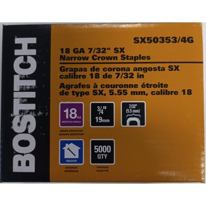 Bostitch nieten SX50353/4G 18Gauge 5000 stuks
