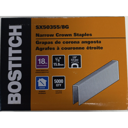 Agrafes Bostitch SX50355/8G 18 ga 5000 pcs