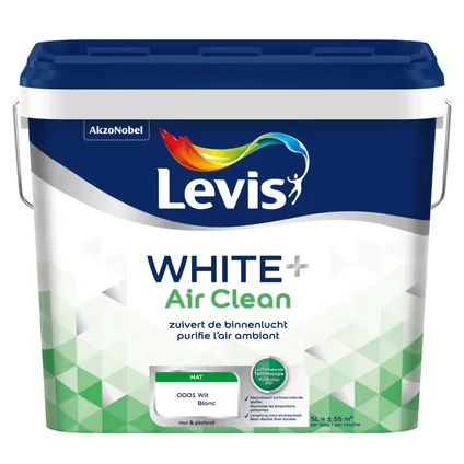 Levis muurverf White+ Air Clean 5L 2