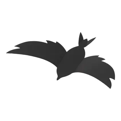 Securit krijtbordset 3D vogel zwart 7 stuks met  krijtmarker en bevestigingsstrips 5