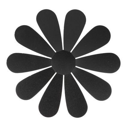 Securit krijtbordset 3D bloem zwart 7 stuks met  krijtmarker en montagestrips