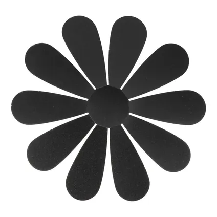 Securit krijtbordset 3D bloem zwart 7 stuks met  krijtmarker en bevestigingsstrips