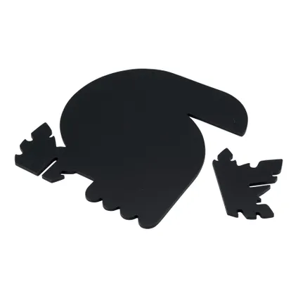 Tableau noir Securit Silhouette 3D toucan avec un marqueur craie 7
