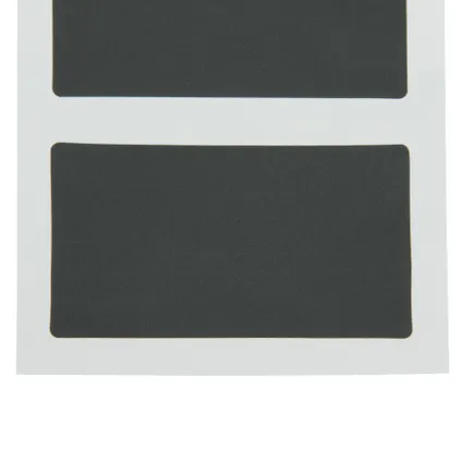 Securit krijtbordstickers rechthoekig zwart 8 stuks 4