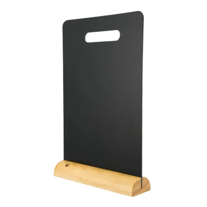 Securit krijtbord Silhouet tafel zwart met handvat en krijtmarker 2