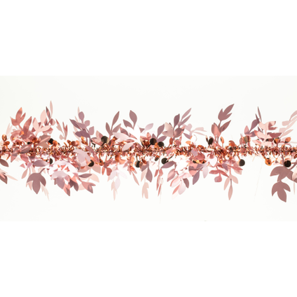 Kerstslinger roze Ø9x200cm
