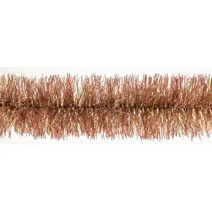 Kerstslinger roze/champagne Ø7,5x200cm