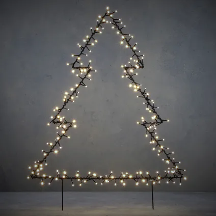 Kerstboom 150 LED klassiek wit 72x100cm