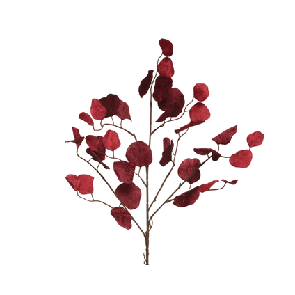 Branche décorative Decoris velours rouge 46cm
