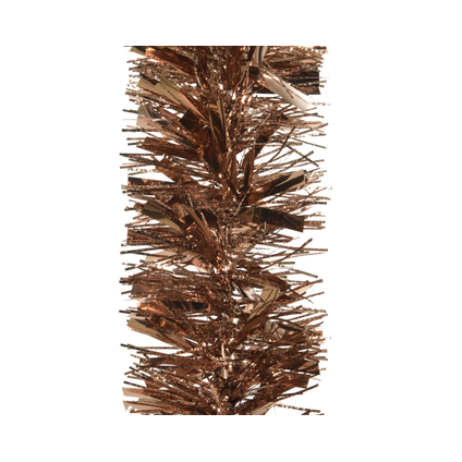 Guirlande de Noël Decoris diament PVC marron 10cm