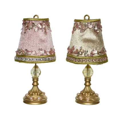 Decoris kerst hanglamp glitters lamp 14cm 1st