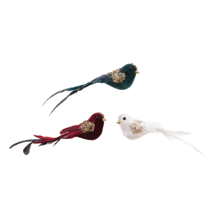 Oiseau Decoris décoration de Noël mousse 24cm 1pièce