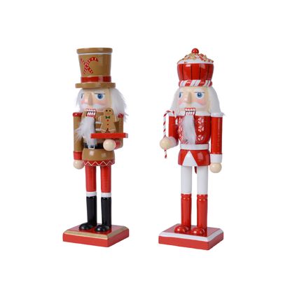 Noël figurine Decoris casse-noisette bois 25cm divers