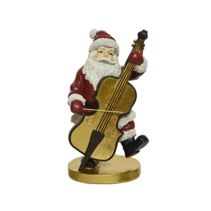 Figurine de Noël Decoris Père Noël rouge 20cm