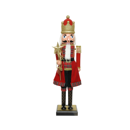Figurine de Noël Decoris Casse-Noisette rouge 160cm
