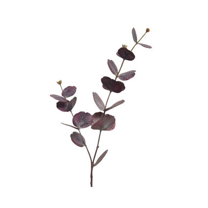 Decoris blad polyester violet 74cm