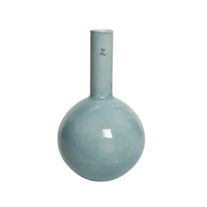 Vase Decoris poterie 33cm bleu