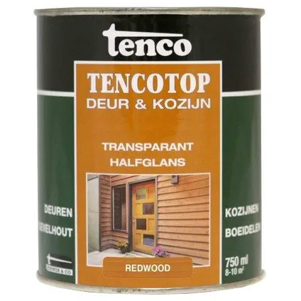 Tenco top deur en kozijn transparant halfglans redwood 750ml