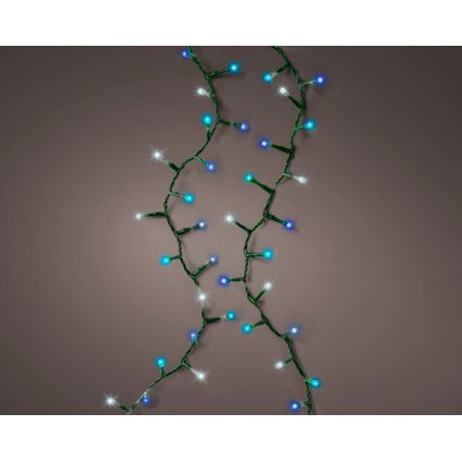 Guirlande lumineuse 750 LED multicolore (blanc/bleu) 8 fonctions 16m