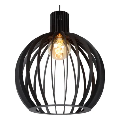 Lucide hanglamp Mikaela zwart Ø35cm 2xE27 6
