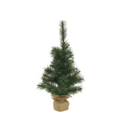 Decoris mini kerstboom groen 45cm