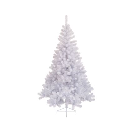 Sapin de Noël artificiel Decoris Imperial Pine - blanc - PVC - ⌀117cm - ↕180cm
