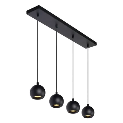 Lucide hanglamp Favori zwart 4xGU10 5