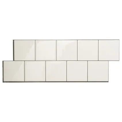 Smart Tiles tegel muursticker Square Velden 56,61x20,90cm 2st