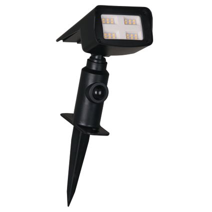 Luxform solar wandlamp of prikspot Rosario zwart met sensor